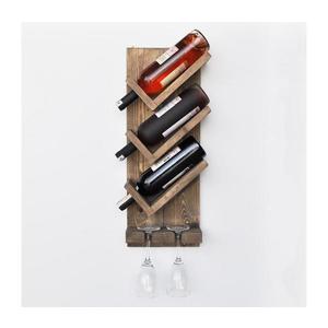 Nástenný držiak na víno 60x22 cm smrek/borovica 792EVL1772 vyobraziť