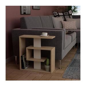 Odkladací stolík SALY 57x55 cm béžová/hnedá 776HMS2806 vyobraziť