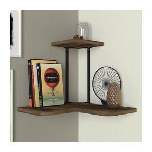 Rohová nástenná polica AGORA 33, 8x38, 5 cm hnedá 804TRH1609 vyobraziť