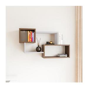 Nástenná polica AYDER 51x90 cm hnedá/biela 854KLN1708 vyobraziť