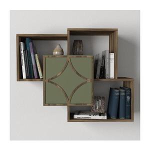 Nástenná polica ARCO 73x79, 2 cm hnedá/zelená 804TRH1604 vyobraziť