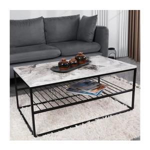 Konferenčný stolík ASUDE 43x95 cm čierna/biela 854KLN4306 vyobraziť