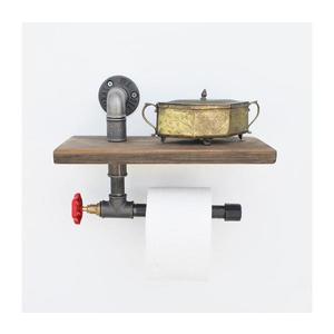 Držiak toaletného papiera s policou BORURAF 22x31 cm smrek 792EVL2710 vyobraziť