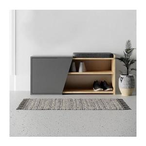 Skrinka na topánky FIONA 37x104 cm hnedá/antracit 855DTE4406 vyobraziť