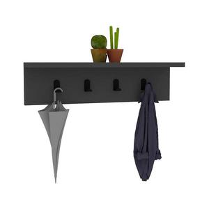 Nástenný vešiak AYLA 14x60 cm antracit 835PUQ1654 vyobraziť