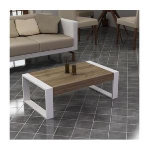 Konferenčný stolík RETRO 40x90 cm biela/hnedá 550ARN1703 vyobraziť