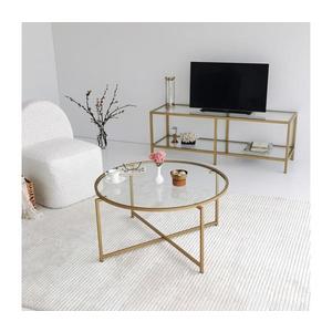 Konferenčný stolík GOLD SUN 40x83 cm zlatá 552NOS2230 vyobraziť