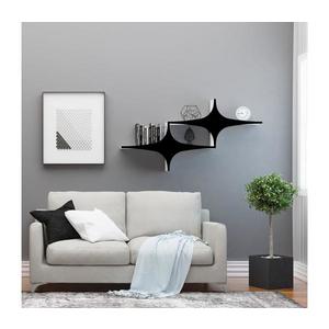 Nástenná polica SUSEN 69x135 cm biela/čierna 775DCM1832 vyobraziť