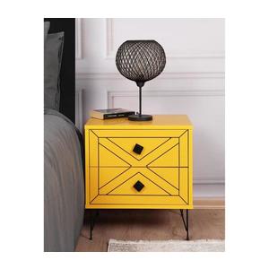 Nočný stolík LUNA 55x50 cm žltá 854KLN3314 vyobraziť