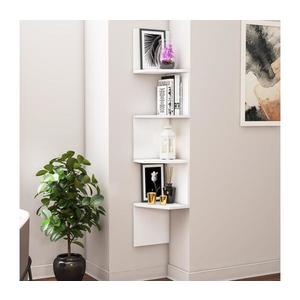 Rohová nástenná polica DESALDO 155, 2x29, 6 cm biela 788DEC4013 vyobraziť