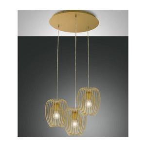 Fabas Luce 3677-47-225 - Luster na lanku CAMP 3xE27/40W/230V zlatá 3677-47-225 vyobraziť