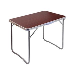 Skladací kempingový stôl hnedá/chróm 13486 vyobraziť
