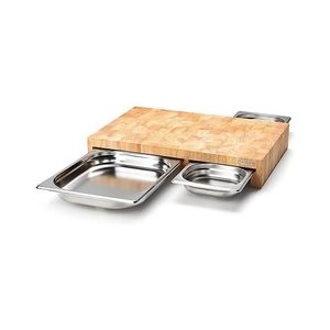 Continenta C4028 - SADA 1x Kuchynská doska na krájanie 50x32, 5 cm + 3x misa gumovník C4028 vyobraziť