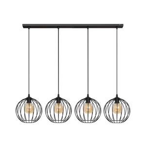 Luster na lanku MERCURE 4xE27/15W/230V čierna W-L 1388/4 BK-B vyobraziť