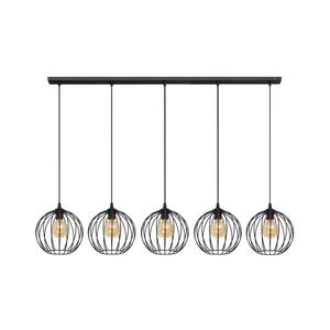 Luster na lanku MERCURE 5xE27/15W/230V čierna W-L 1388/5 BK-B vyobraziť