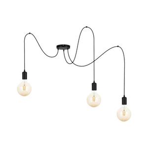 Luster na lanku MIROS 3xE27/60W/230V pavúk čierna 0062 vyobraziť