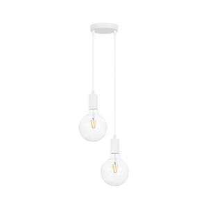 Luster na lanku MIROS 2xE27/60W/230V guľatý biela 0264 vyobraziť