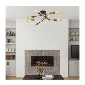 Searchlight 8048-8BK - Prisadený luster ARMSTRONG 8xE27/60W/230V mosadz 8048-8BK vyobraziť