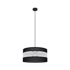 Luster na lanku HELEN 1xE27/15W/230V pr. 40 cm čierna/strieborná W-KM 0804/1 BK+SL+MAT vyobraziť