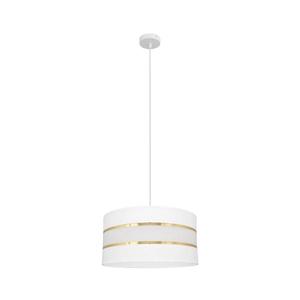 Luster na lanku HELEN 1xE27/15W/230V pr. 40 cm biela/zlatá W-KM 0804/1 WT+GO+MAT vyobraziť