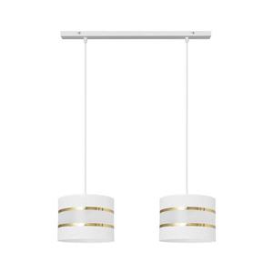 Luster na lanku HELEN 2xE27/15W/230V biela/zlatá W-L 0801/2 WT+GO+MAT vyobraziť