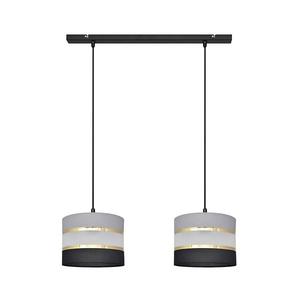 Luster na lanku HELEN 2xE27/15W/230V čierna/šedá/zlatá W-L 0801/2 BK-B +GR+GO+MAT+BK vyobraziť