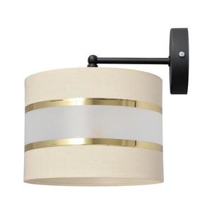 Nástenná lampa HELEN 1xE27/15W/230V krémová/čierna/zlatá KK-0801/1 BK-B +EC+GO+MAT vyobraziť