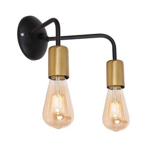 Nástenné svietidlo BRENDA 2xE27/60W/230V čierna/zlatá 1065 vyobraziť