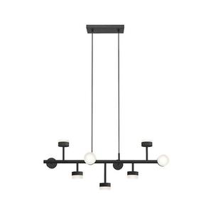 149004 - LED Luster na tyči COMFORT 9xLED/5W/230V čierna 149004 vyobraziť