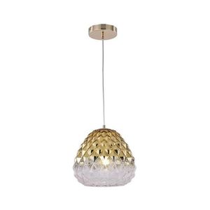 111004 - Luster na lanku DIAMOND 1xE27/11W/230V zlatá 111004 vyobraziť