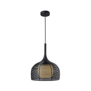 111052 - Luster na lanku CENTER 1xE27/9W/230V čierna 111052 vyobraziť