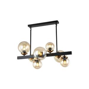 106004 - Luster na tyči HYPERION 7xE27/7W/230V čierna/béžová 106004 vyobraziť