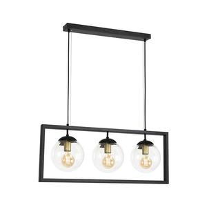 113000 - Luster na lanku REY 3xE27/7W/230V čierna 113000 vyobraziť