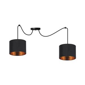Luster na lanku CANDIDA 2xE27/40W/230V pavúk čierna/medená 32-00842 vyobraziť