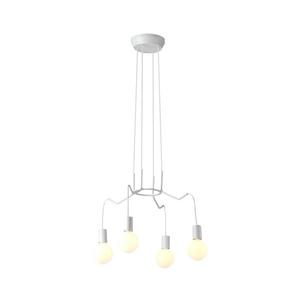 Luster na lanku BASSO 4xE27/40W/230V biela 34-71002 vyobraziť