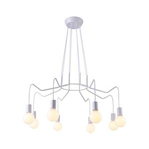 Luster na lanku BASSO 8xE27/40W/230V biela 38-71040 vyobraziť