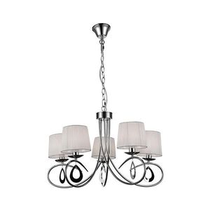 Luster na reťazi ARNIKA 5xE14/40W/230V matný chróm/biela 35-21687 vyobraziť