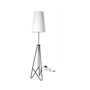 Stojacia lampa TAFLO 1xE27/60W/230V biela/čierna/zlatá 51-07322 vyobraziť