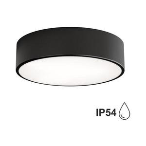 Vonkajšie stropné svietidlo so senzorom CLEO 2xE27/24W/230V pr. 30 cm čierna IP54 5907623600110 vyobraziť