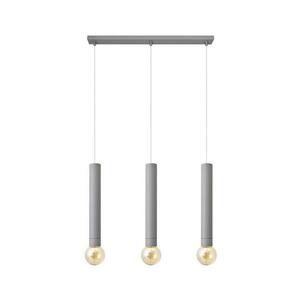 Luster na lanku TUBA 3xE27/15W/230V šedá W-L 1117/3 GR vyobraziť