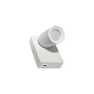 Nástenné bodové svietidlo TAFT 1xGU10/30W/230V USB biela 011176 vyobraziť