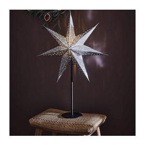 Markslöjd 705794 - Vianočná dekorácia GLITTER 1xE14/25W/230V 65 cm čierna/strieborná 705794.00 vyobraziť