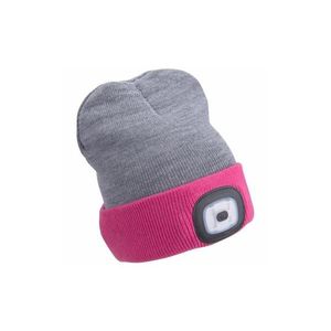 Extol - Čiapka s čelovkou a USB nabíjaním 300 mAh šedá/ružová veľ. UNI 43197 vyobraziť