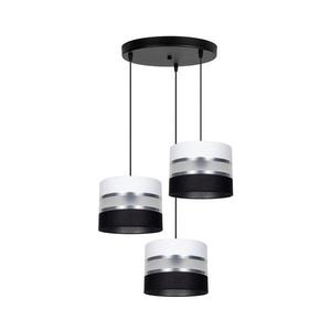 Luster na lanku CORAL 3xE27/60W/230V čierna/biela/chróm pr. 45 cm 0993 vyobraziť