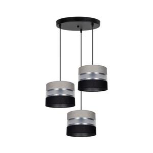 Luster na lanku CORAL 3xE27/60W/230V čierna/šedá/chróm pr. 45 cm 0994 vyobraziť