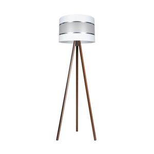 Stojacia lampa CORAL 1xE27/60W/230V hnedá/biela/chróm AS0462+BE0789 vyobraziť