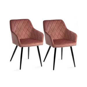 HowHomely SADA 2x Jedálenská stolička RICO ružová HH-1596BS vyobraziť