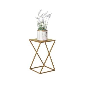 HowHomely Stojan na kvety 40x24 cm zlatá 10-1365-1-40-zloty vyobraziť