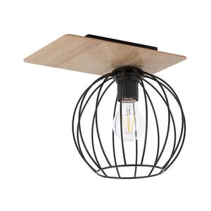 Prisadený luster CYBER 1xE27/60W/230V drevo/čierna 32357 vyobraziť