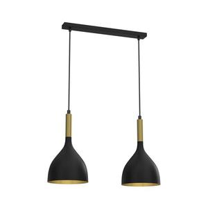 Luster na lanku NOAK 2xE27/15W/230V čierna/zlatá 3954 vyobraziť
